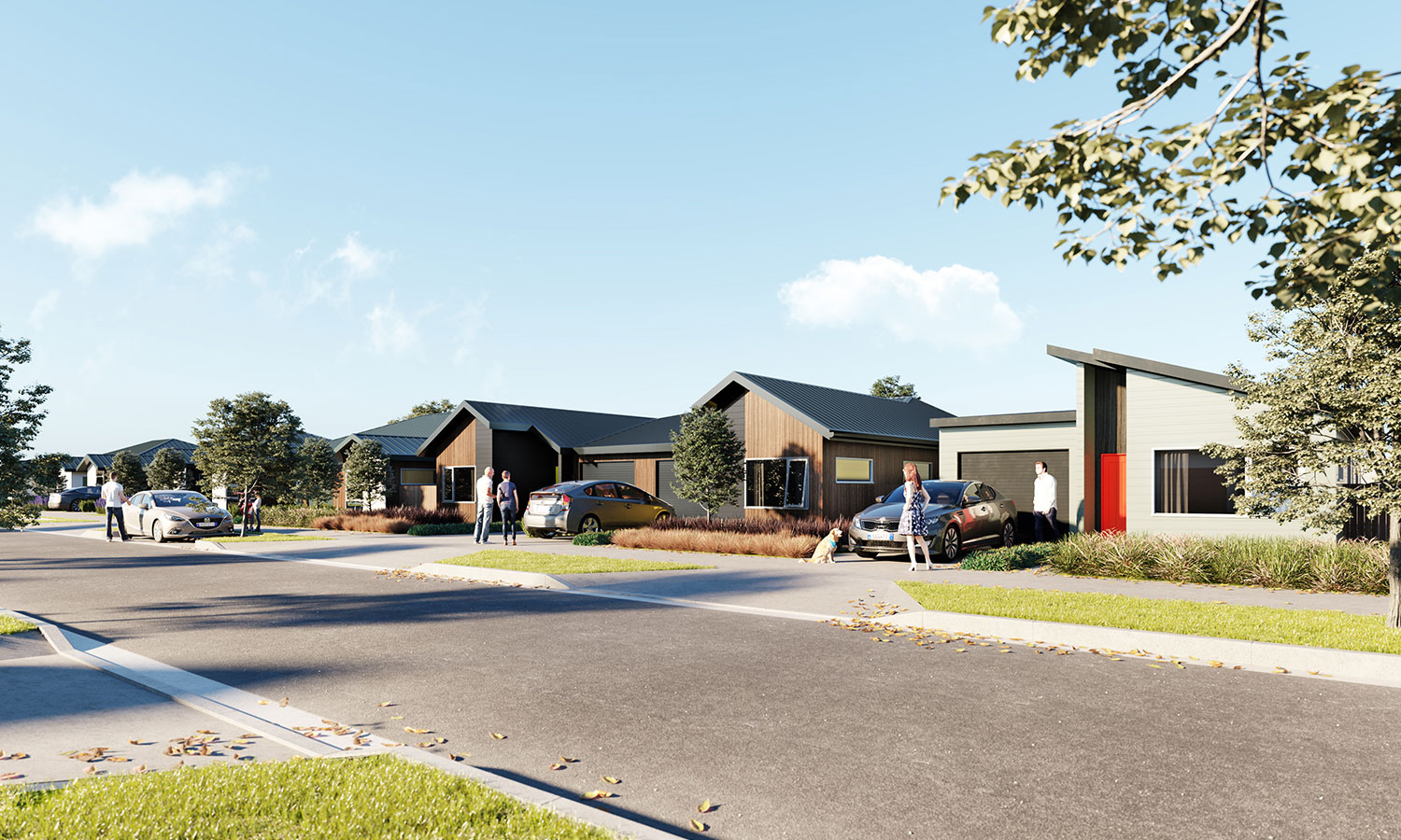 Image of a render of Kauri Landing homes